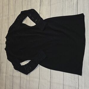 Lulus Women's Lace Up Your Sleeve Long Sleeve Bodycon Dress Black Size S